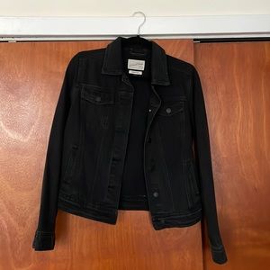 Black denim jacket